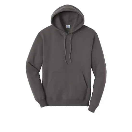 Port & Company&reg; Tall Core Fleece Pullover Hooded Sweatshirt Charcoal {1}
