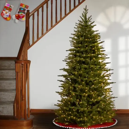 6.5ft. Pre-Lit Feel-Real&reg; Nordic Spruce&reg; Slim Artificial Christmas Tree, Clear Lights {3}