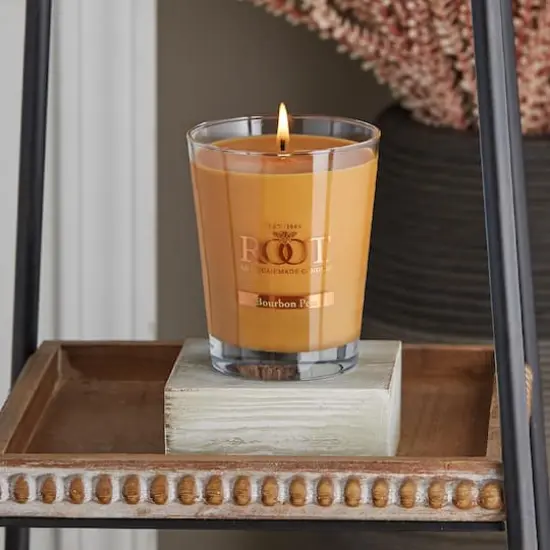 Root Candles 10.5oz. Large Scented Honeycomb Veriglass Jar Candle Bourbon Pear {3}