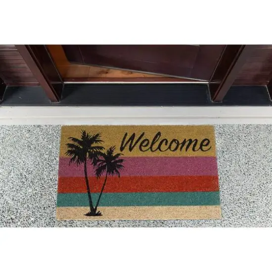 DII&reg; Welcome Palm Tree Doormat {7}