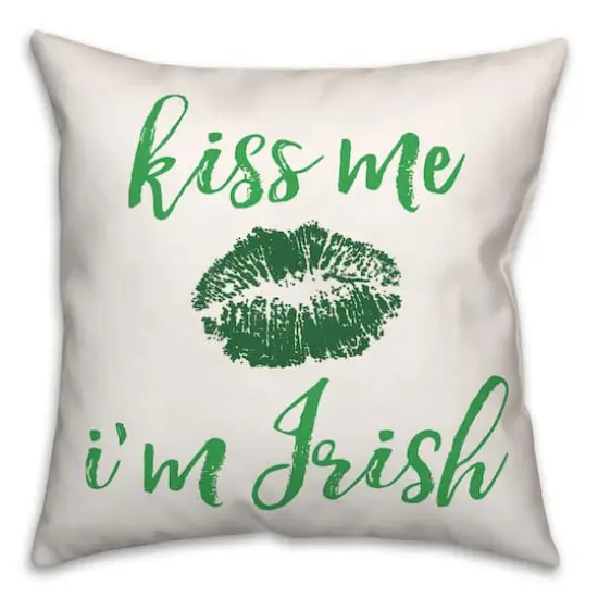 Kiss Me Throw Pillow {1}
