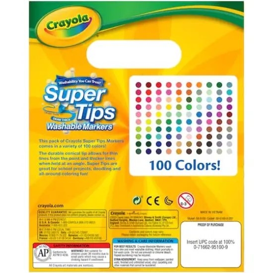 Crayola&reg; Washable 100 Color Super Tips Markers {3}