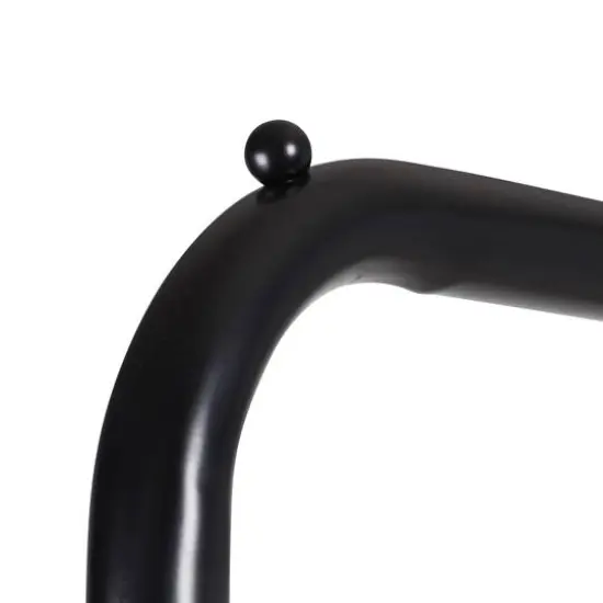 Honey Can Do Black Single Garment Rack with Shoe Shelf & Hanging Bar {7}