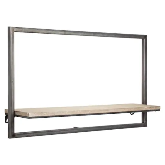 White Rustic Hanging One Shelf Rack {1}