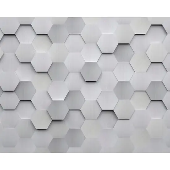 Ohpopsi Metal Hexagons Wall Mural {1}
