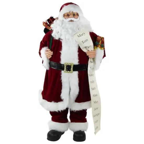 36" Santa Claus with Naughty or Nice List Christmas Figure {5}
