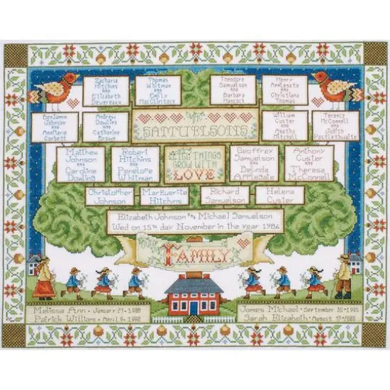 Design Works&trade; Family Tree Counted Cross Stitch Kit {1}
