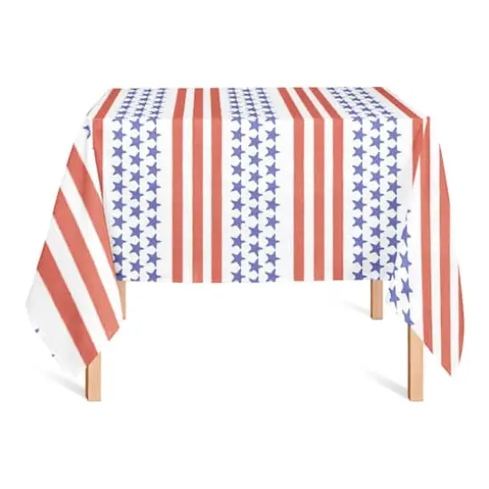 Simple Stars & Stripes Tablecloth, 58" x 58" {3}