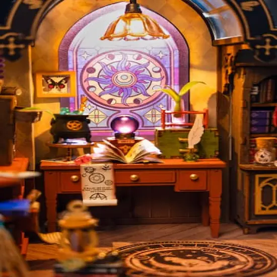 Rolife&reg; The Magic Study DIY Miniature House Kit {3}