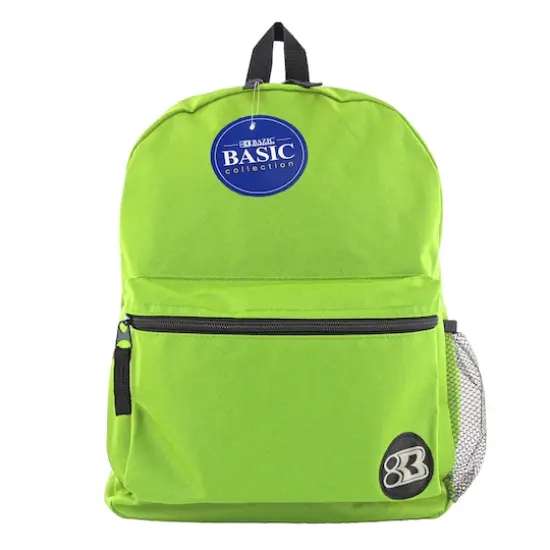 BAZIC&reg; 16" Basic Collection Backpack Lime Green {1}