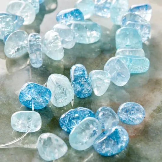Aqua Mix Quartz Chip Beads by Bead Landing&trade; {3}