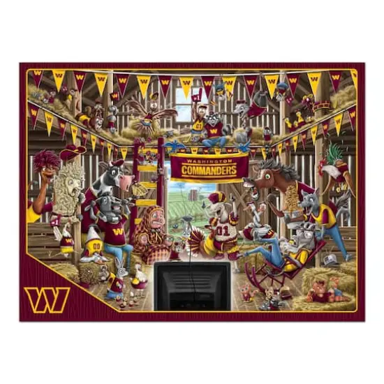 NFL Barnyard Fans 500 Piece Puzzle Washington Commanders {5}