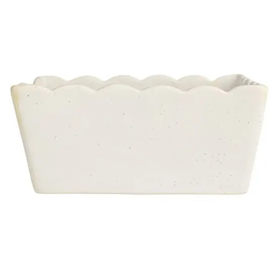 Hello Honey&reg; 6" Wide Green & White Avian Grace Stoneware Napkin Holder with Weight {9}