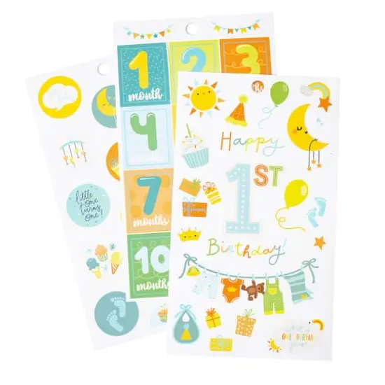 Baby Boy Birthday Sticker Book by Recollections&trade; {4}