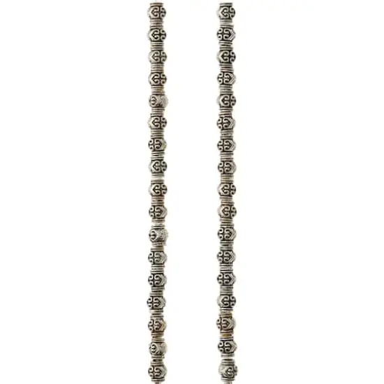Antique Silver Metal Rondelle Beads, 7mm by Bead Landing&trade; {4}