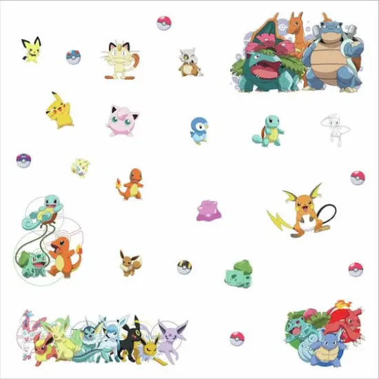 RoomMates Pokemon Favorite Character Peel & Stick Wall Decals {1}