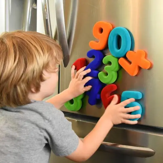 Rubbabu Bright Squishy Magnetic Numeral Set {3}