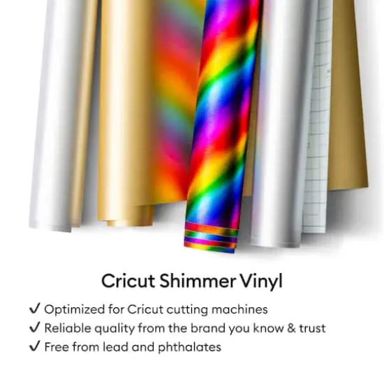 Cricut&reg; Smart Vinyl&trade; Matless Permanent Rainbow Shimmer Vinyl {10}
