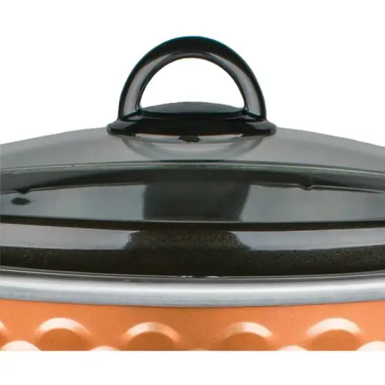 Brentwood Copper 4.5qt. Scallop-Pattern Slow Cooker {8}