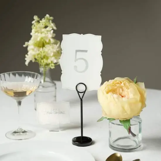 6" Table Number Stands, 8ct. by Celebrate It&trade; Black {4}