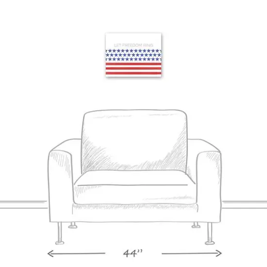 Let Freedom Ring Canvas Wall Art {6}