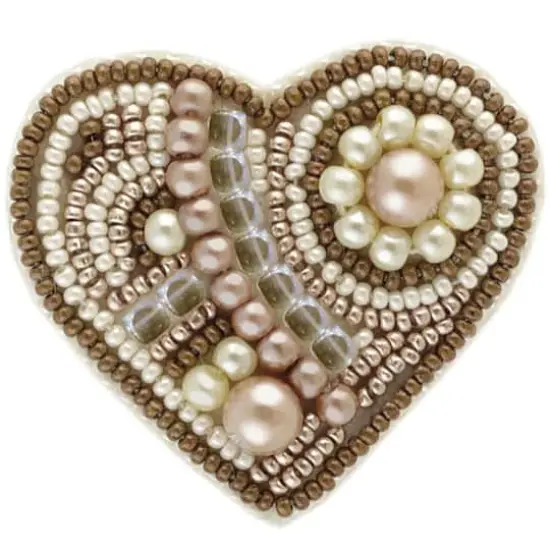 Crystal Art Beadwork Kit For Creating Brooch Set Of Pictures Gingerbread {1}