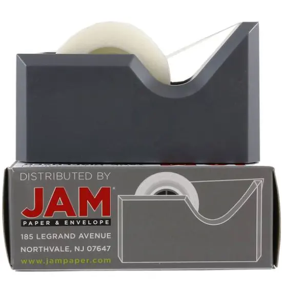JAM Paper Colorful Desk Tape Dispensers Gray {6}