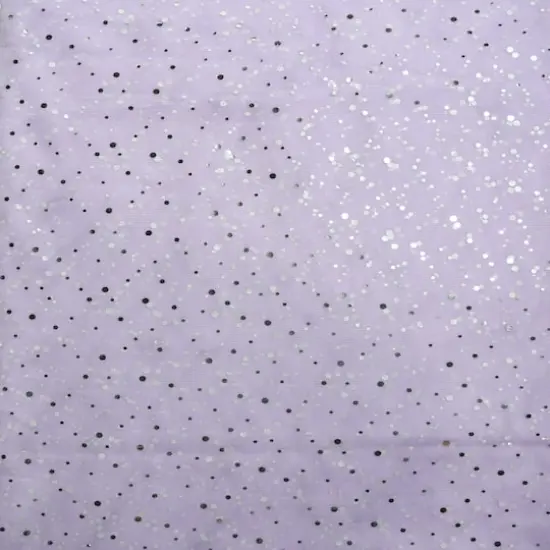 Feldman Lilac with Silver Dots Mesh {3}