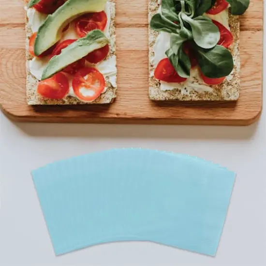 JAM Paper Medium Lunch Napkins, 100ct. Sea Blue {3}