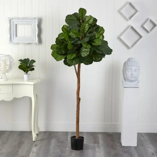 6ft. Potted Fiddle leaf Fig Artificial Tree {3}