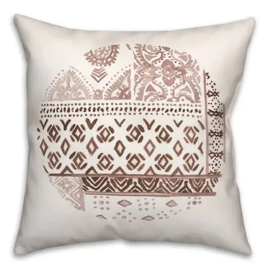 Circle Fall Pattern Throw Pillow {1}
