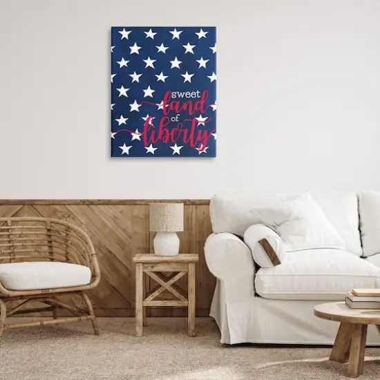 Stupell Industries Sweet Land Of Liberty Americana Canvas Wall Art {3}