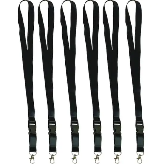 Teacher Created Resources Black Lanyard, 6ct. {1}