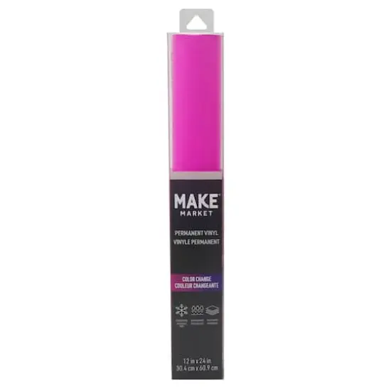Pink to Purple Cold Color Change Permanent Vinyl by Make Market&reg; {3}