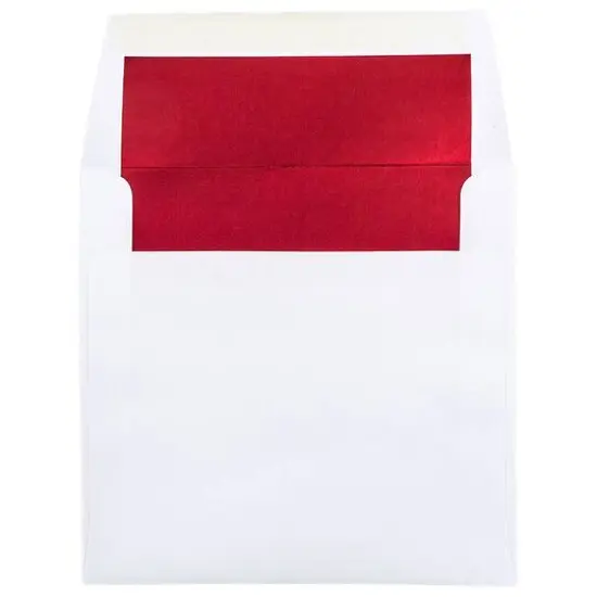 JAM Paper 8.5" x 8.5" Square Foil Lined Invitation Envelopes, 25ct. {1}