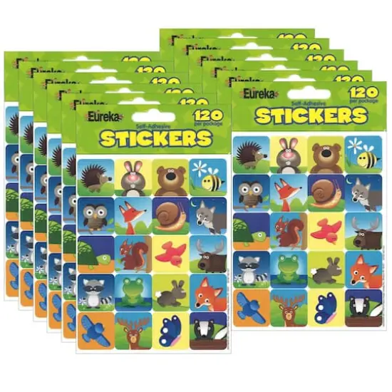 Eureka&reg; Woodland Creatures Theme Stickers, 12 Packs of 120 {1}