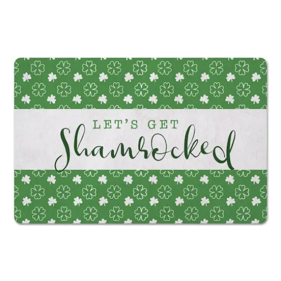 Lets Get Shamrocked 27" x 18" Floor Mat {1}