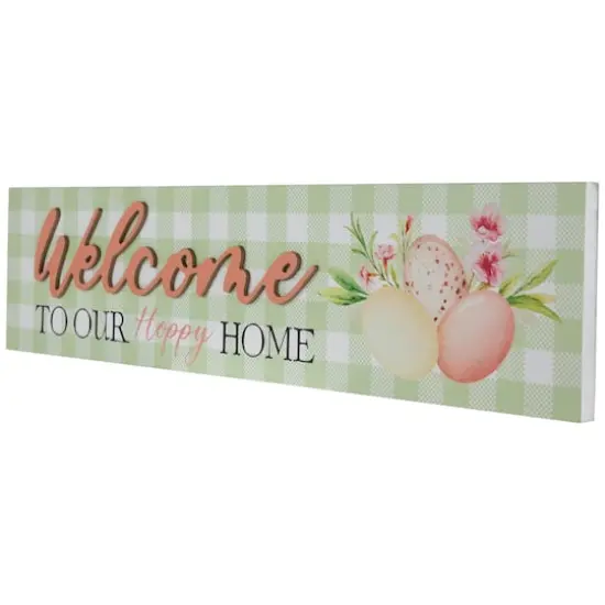 Welcome to Our Hoppy Home Easter Wall Sign {5}