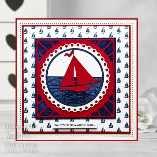 Creative Expressions Single-Sided Paper Pad 8" x 8" 24 ct. Nautical Adventure By Sue Wilson {14}