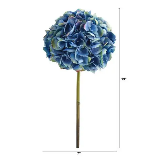 Hydrangea Flower Stem, 3ct. Light Blue {3}