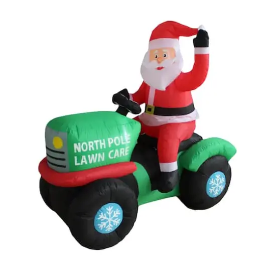 5ft. Inflatable North Pole Lawn Care Santa {1}