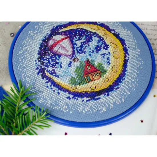 Abris Art House on the Moon Counted Cross Stitch Kit {4}