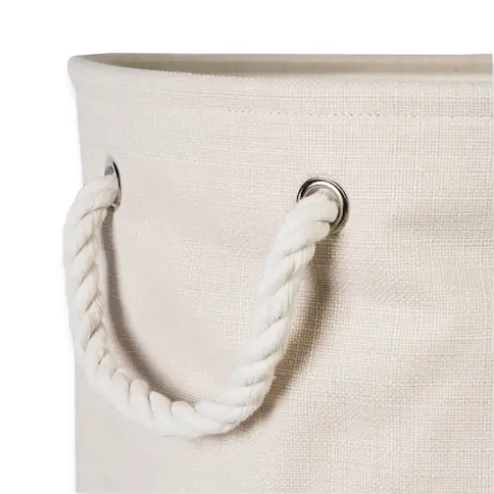 DII&reg; Large Round Variegated Polyester Bin Cream {6}