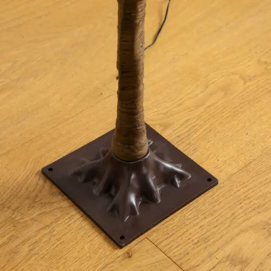 4ft. Pre-Lit Green Autumn Oak Artificial Fall Tree with 150 Warm White LED Lights {6}