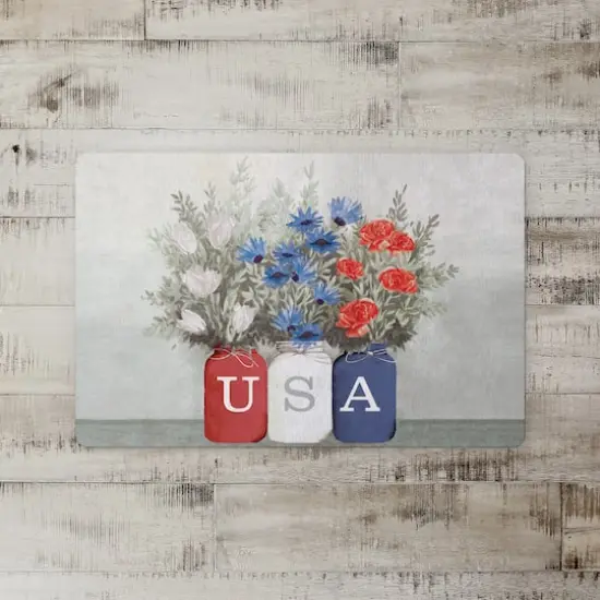 USA Mason Jars Floor Mat {3}