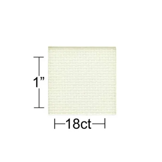 Essentials by Leisure Arts 18 Count Aida Cloth, 30" x 36" Ivory {1}