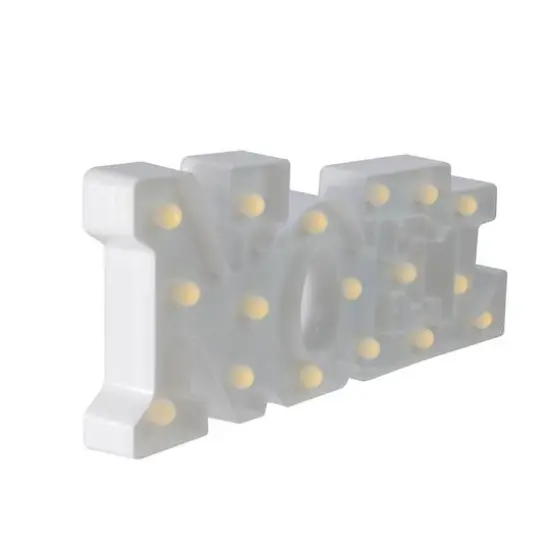 17" White Noel LED Christmas Marquee Wall Sign {5}