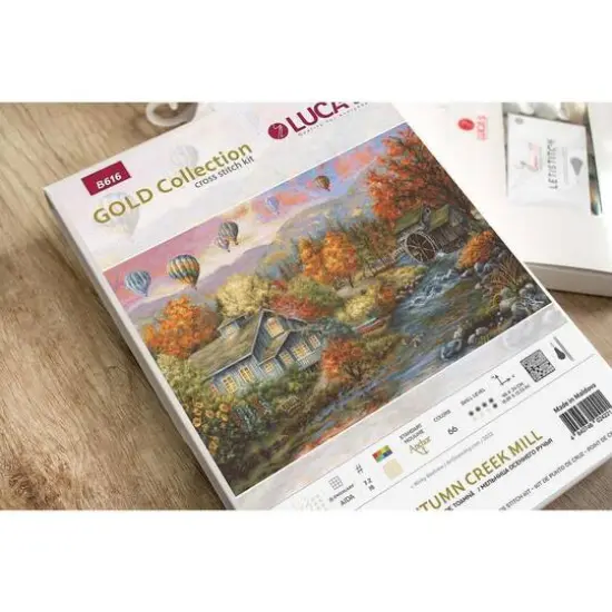 Luca-S Autumn Creek Mill Counted Cross Stitch Kit {6}