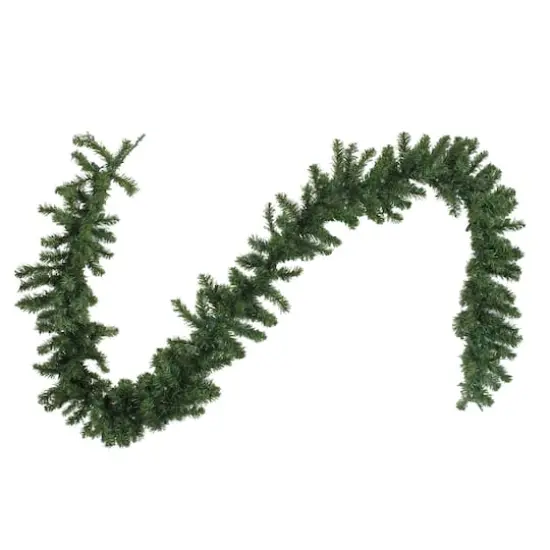 9ft. Pre-Lit LED Artificial Canadian Pine Garland {4}