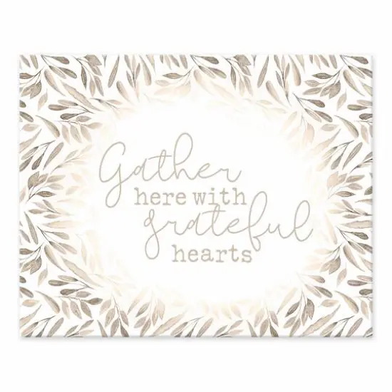 Gather Grateful Tabletop Canvas {1}